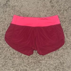 Lululemon speed-up shorts